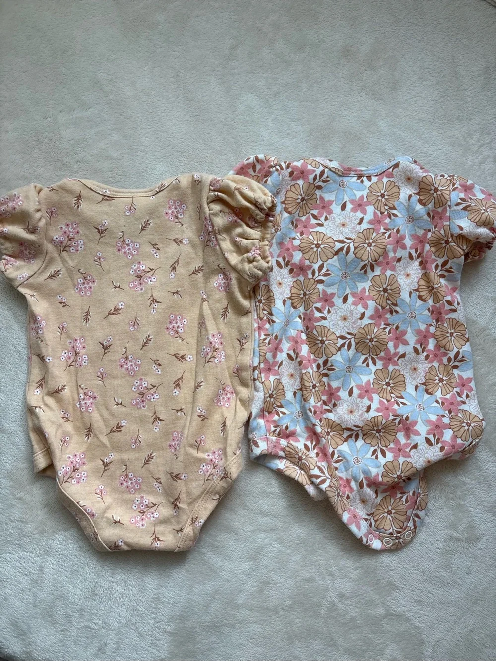 Baby girl lot 6 piece set matching sleep sack tops bottoms 3-6 month EUC NWOT